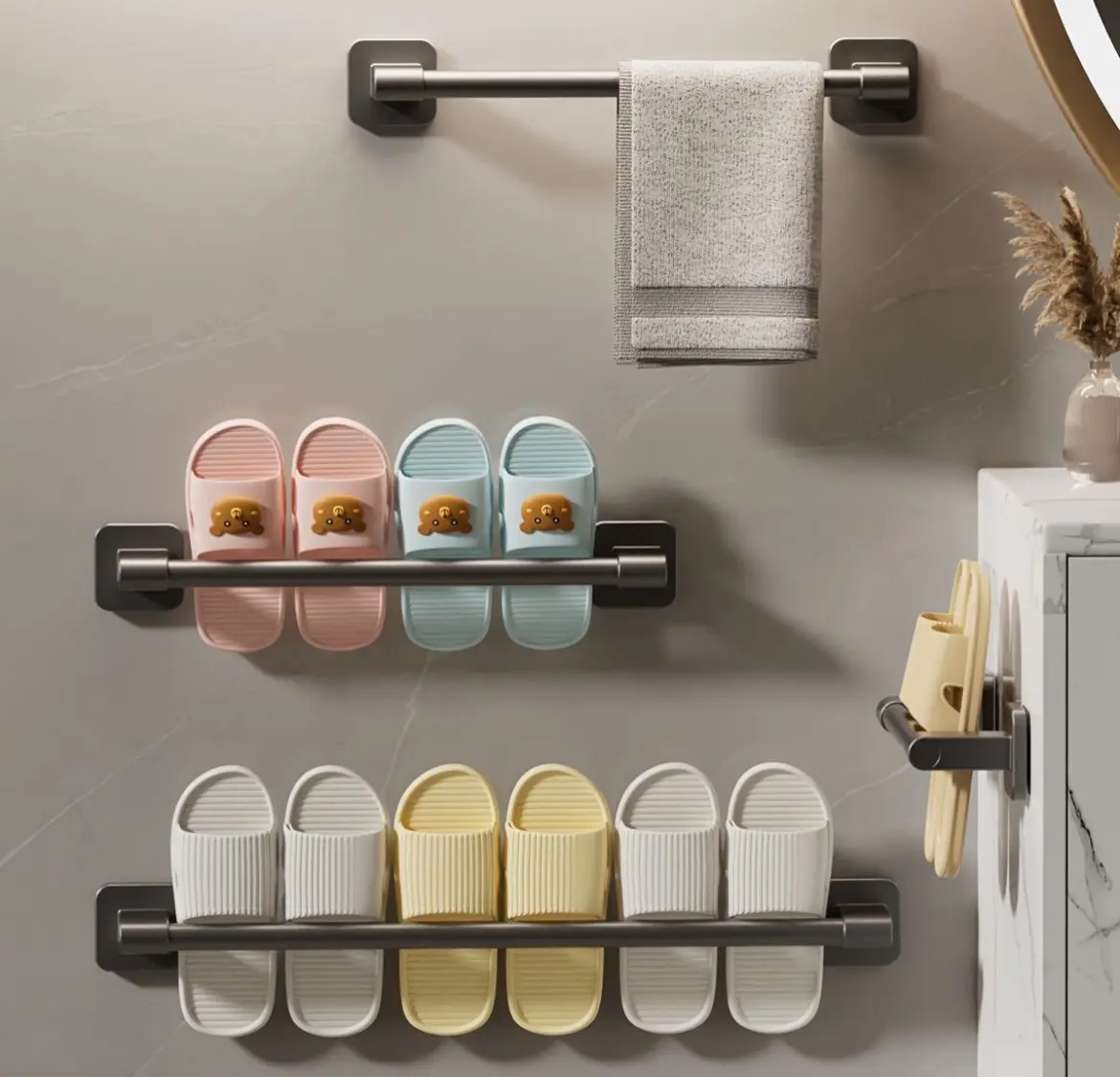 Універсальна поличка для взуття та рушників SHOE HOLDER/ Утримувач для рушників / Ручник тримач - Зображення 4