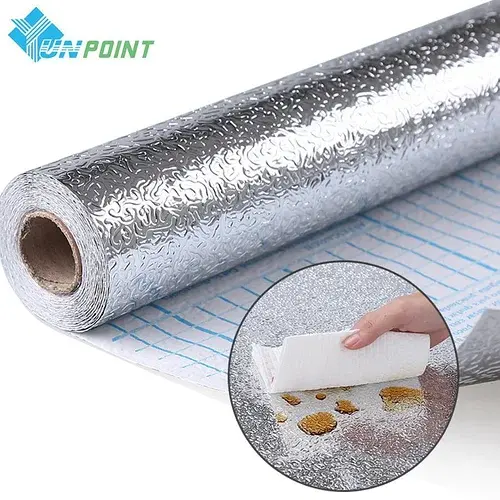 Універсальна самоклеюча нано-плівка для кухні (Алюмінієва фольга) 5м - Зображення 3