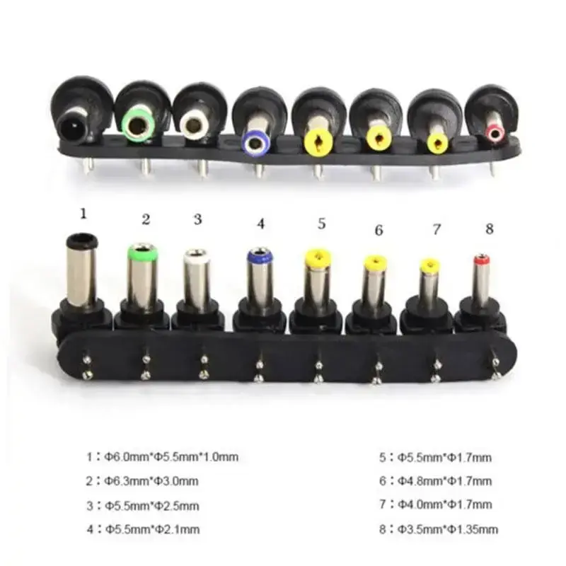 Універсальний зарядний пристрій MY-150 адаптер для ноутбуків 220 В 8 насадок - Зображення 6