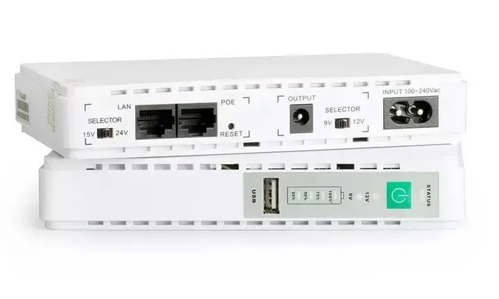 UPS для роутера та відеокамери з акумулятором – powerbank з виходом 5V, DC-9/12V, POE 15/24V - Зображення 2