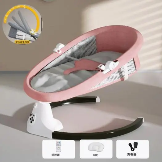 Заспокійливе крісло-гойдалка/колисковий шезлонг WX-088A - Зображення 5