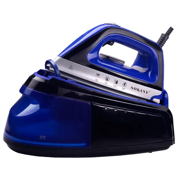 Праска з паровою станцією та антипригарним покриттям SOKANY SK-188 праска керамічна з самоочищенням 2400 Вт - Зображення 4