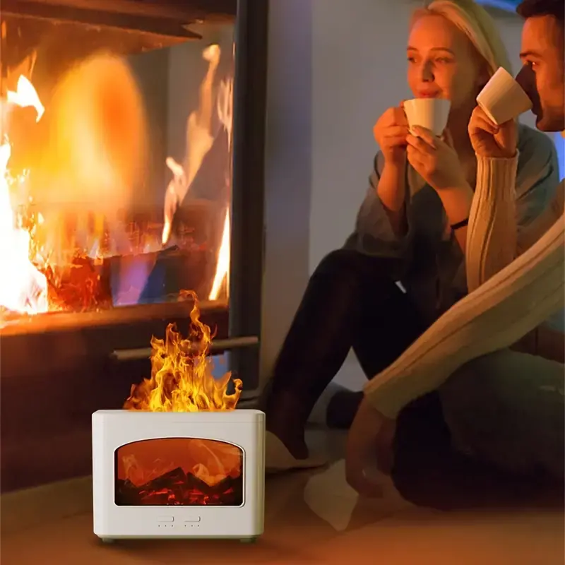 Зволожувач повітря для будинку з ефектом полум'я 12-24v Камін - Зображення 3