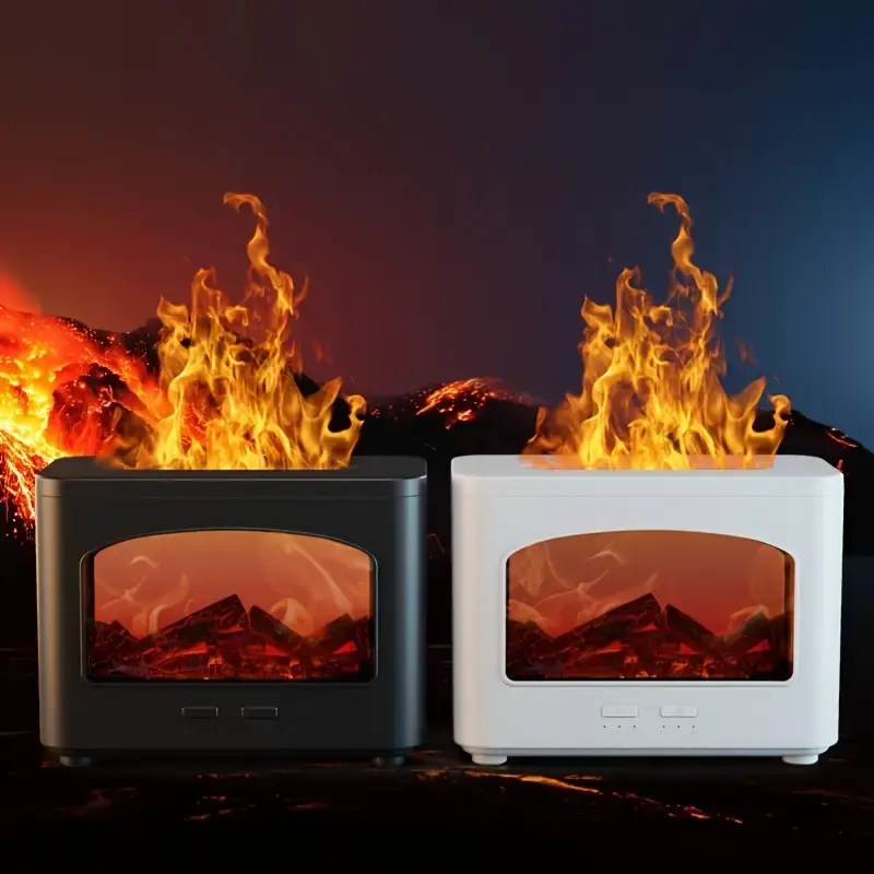 Зволожувач повітря для будинку з ефектом полум'я 12-24v Камін - Зображення 4