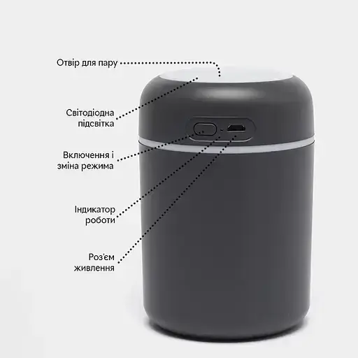 Зволожувач повітря H2O з аромадифузор електричний - Зображення 2