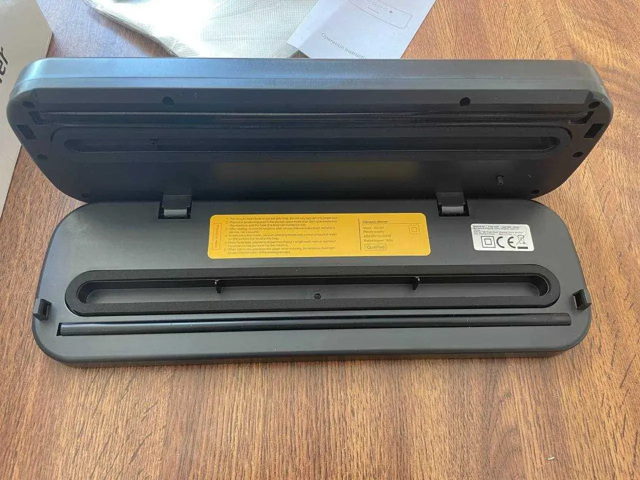 Вакууматор HZ-001 100W Сенсорний вакуумний пакувальник продуктів - Зображення 5