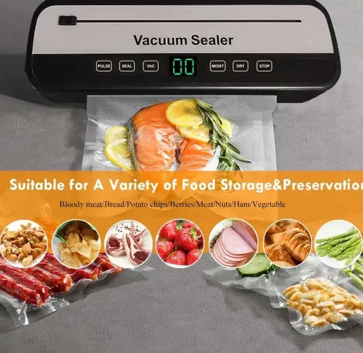 Вакууматор HZ-001 100W Сенсорний вакуумний пакувальник продуктів - Зображення 6