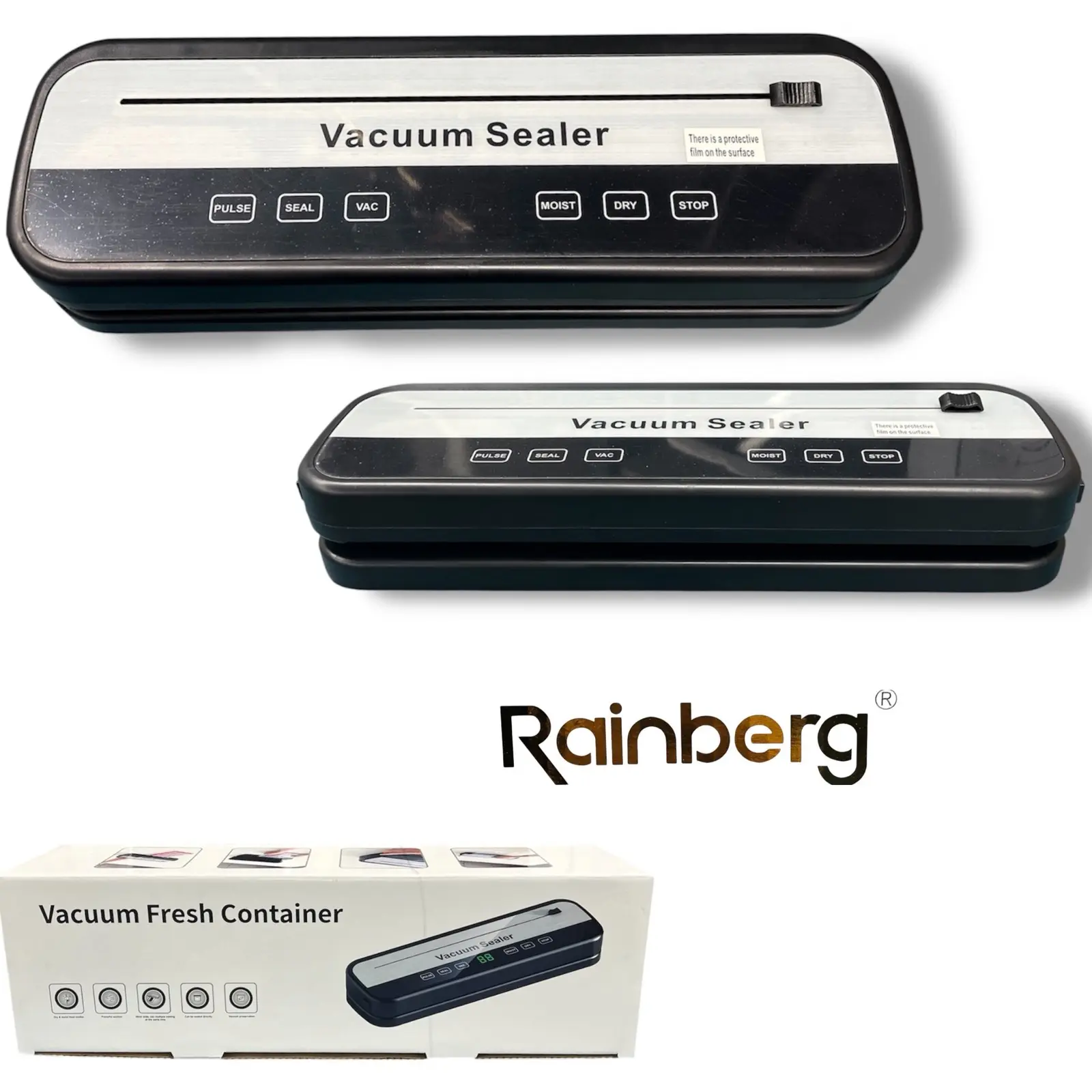 Вакууматор HZ-001 100W Сенсорний вакуумний пакувальник продуктів