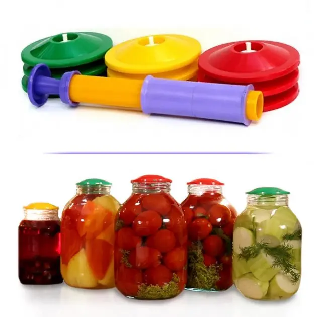 Вакуумна система консервування 9 кришок та насос - Зображення 3