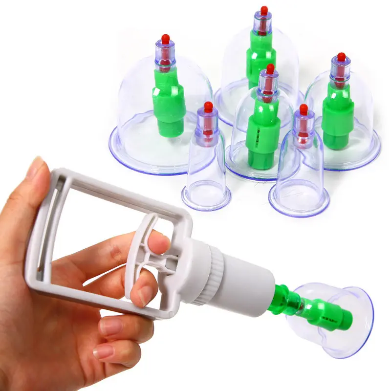 Вакуумні антицелюлітні масажні банки 6 штук - Зображення 3