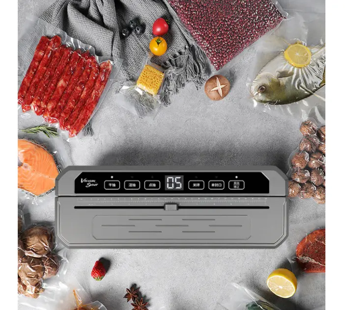 Вакуумний пакувальник універсальний Food Vaccum Sealer 65 kPa 6 режимів - Зображення 5