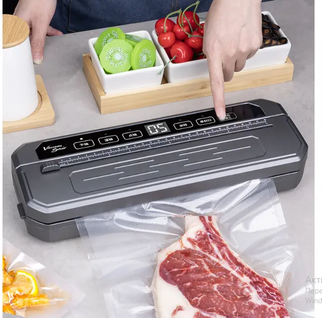 Вакуумний пакувальник універсальний Food Vaccum Sealer 65 kPa 6 режимів - Зображення 4