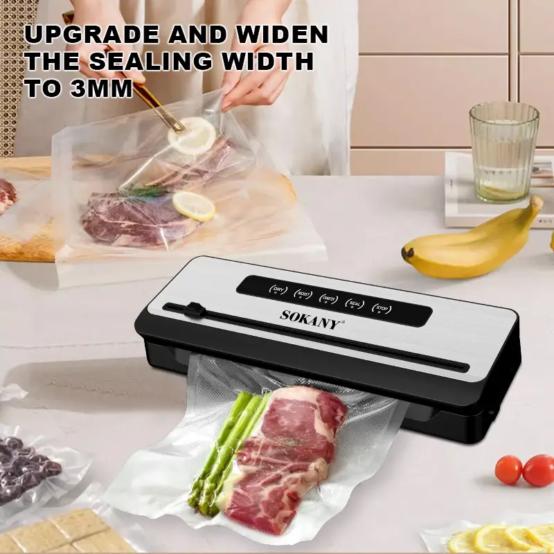 Вакуумний пакувальник Sokany SK-133076 / Пакувальник для їжі - Зображення 4