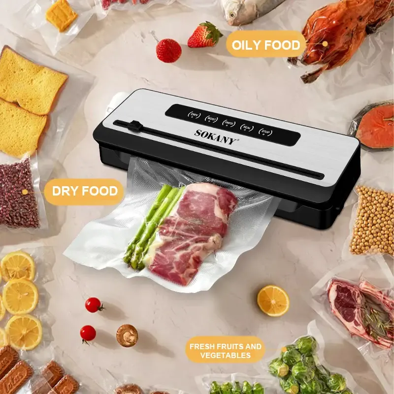 Вакуумний пакувальник Sokany SK-133076 / Пакувальник для їжі - Зображення 2