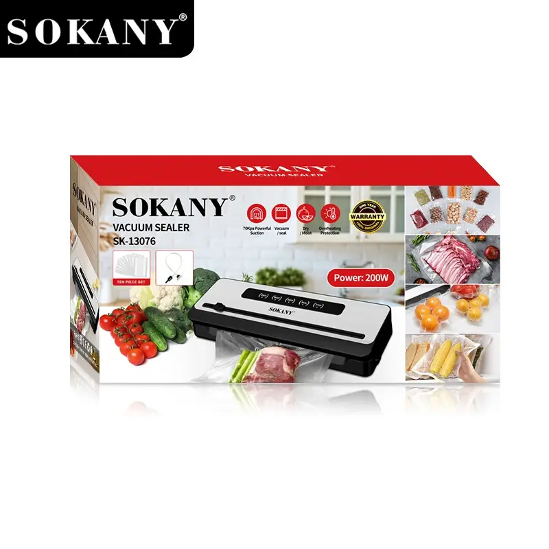 Вакуумний пакувальник Sokany SK-133076 / Пакувальник для їжі - Зображення 6
