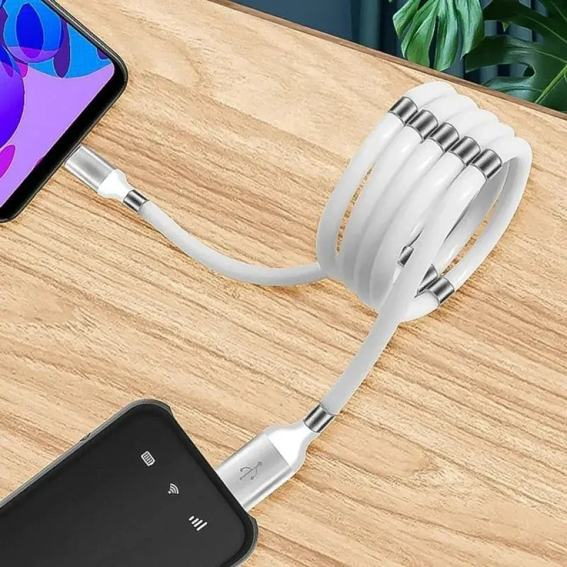 Вічний кабель із магнітними вставками для заряджання micro USB 1 метр - Зображення 2