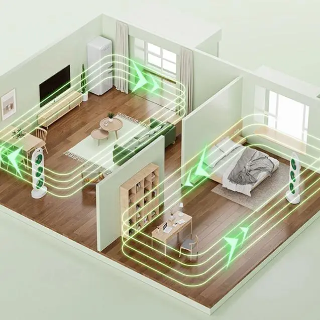 Вентилятор акумуляторний, 1200мАч, від USB, S-31 / Міні вентилятор портативний / Настільний вентилятор - Зображення 4