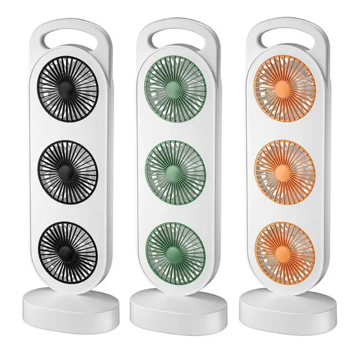 Вентилятор акумуляторний, 1200мАч, від USB, S-31 / Міні вентилятор портативний / Настільний вентилятор - Зображення 8
