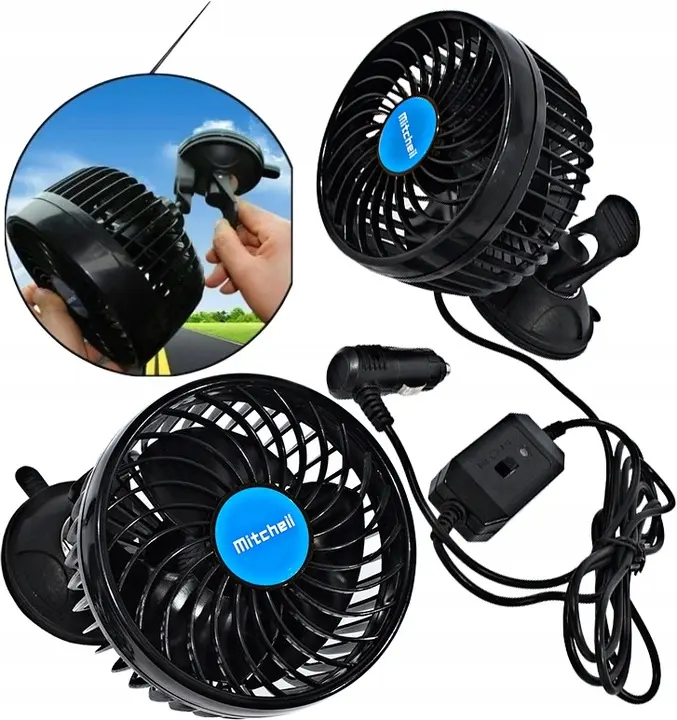 Автомобільний вентилятор CAR SMALL FAN F15 / Автомобільний вентилятор 5 вольт / Вентилятор в машину - Зображення 4