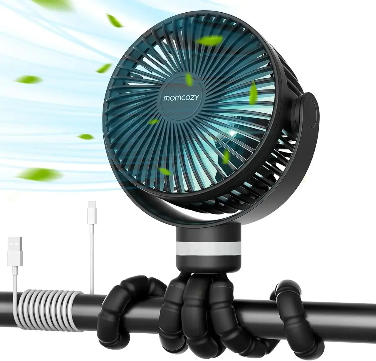 Вентилятор для коляски, маленький портативний вентилятор Momcozy - Зображення 2