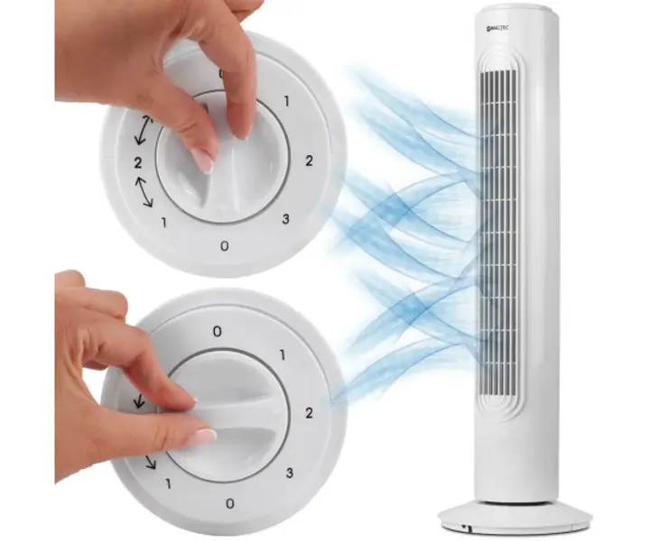 Вентилятор колонний підлоговий DOMOTEC MS-1627 45Вт Білий