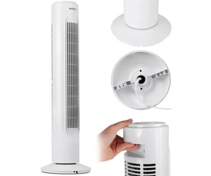 Вентилятор колонний підлоговий DOMOTEC MS-1627 45Вт Білий - Зображення 2