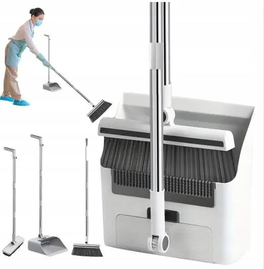 Віник та щітка з совком для прибирання 3 в 1 - Зображення 2