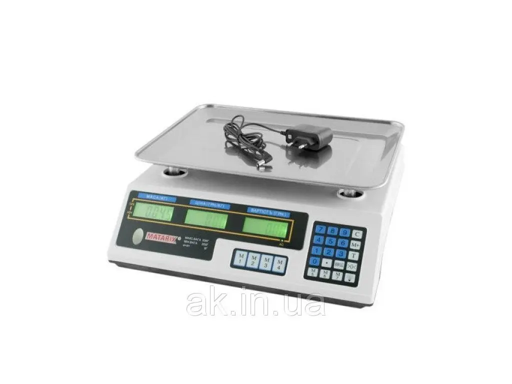 Ваги торговельні MATARIX MX-410A 50 кг - Зображення 3