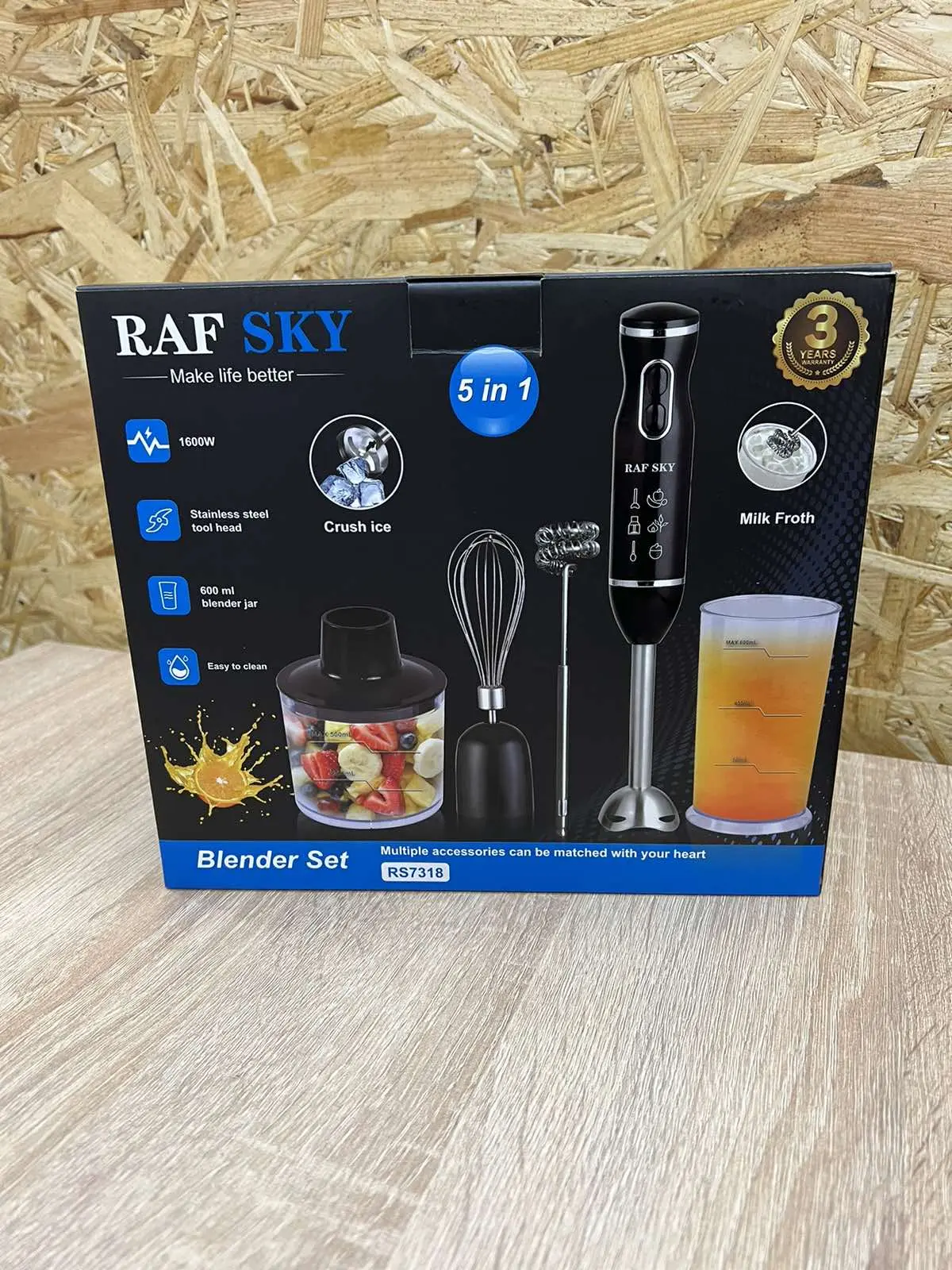 Ручний блендер RAF 1600 w 5 в 1 RS7318 - Зображення 6