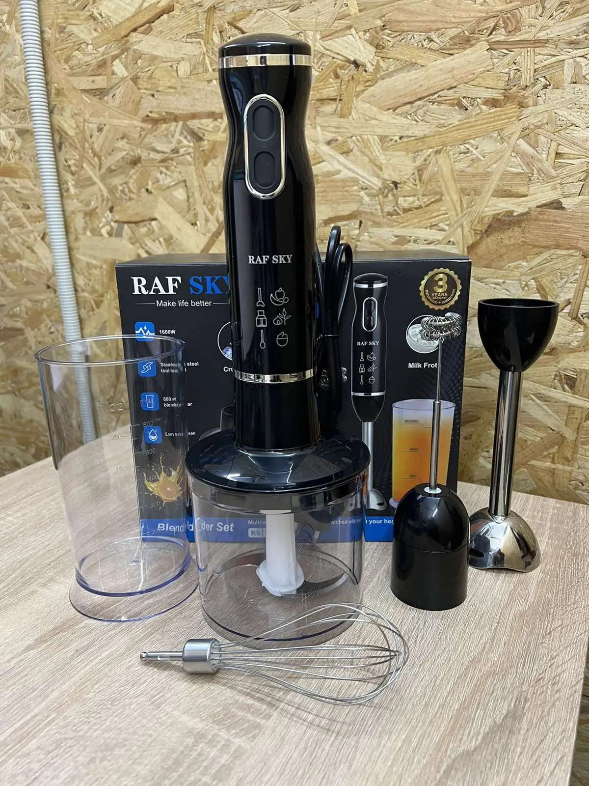 Ручний блендер RAF 1600 w 5 в 1 RS7318 - Зображення 5