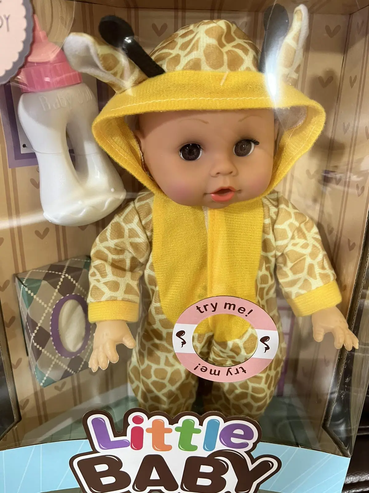 Лялька пупс, що розмовляє з пляшечкою та серветками Little Baby - Зображення 8