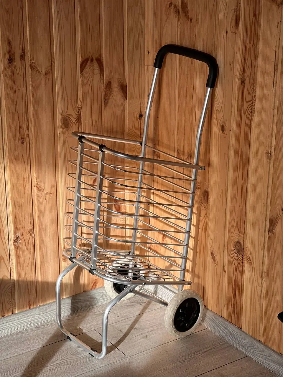 Надпотужний складний візок для покупок, універсальний великий кошик