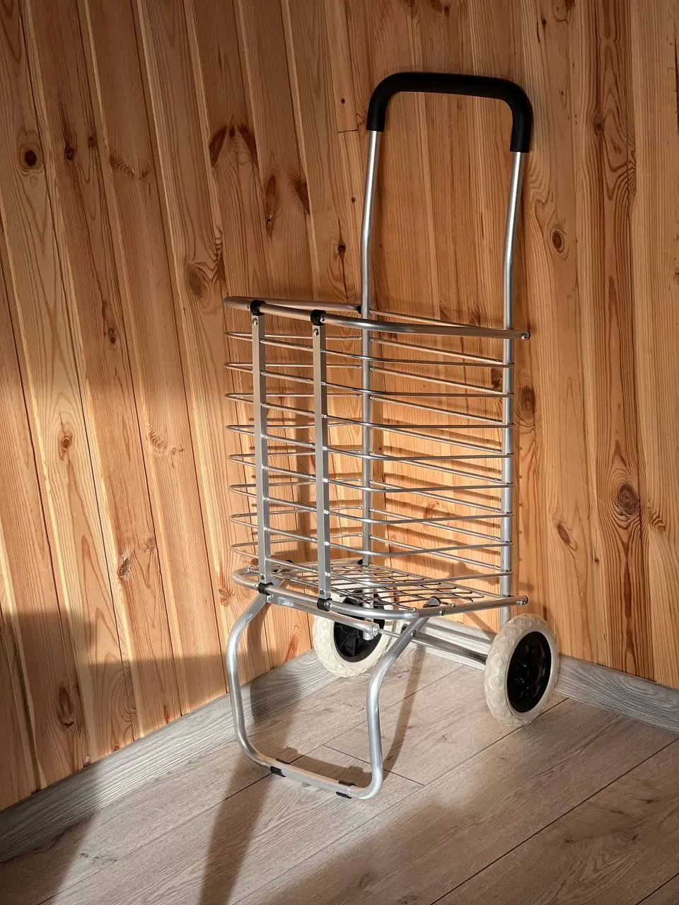 Надпотужний складний візок для покупок, універсальний великий кошик - Зображення 3