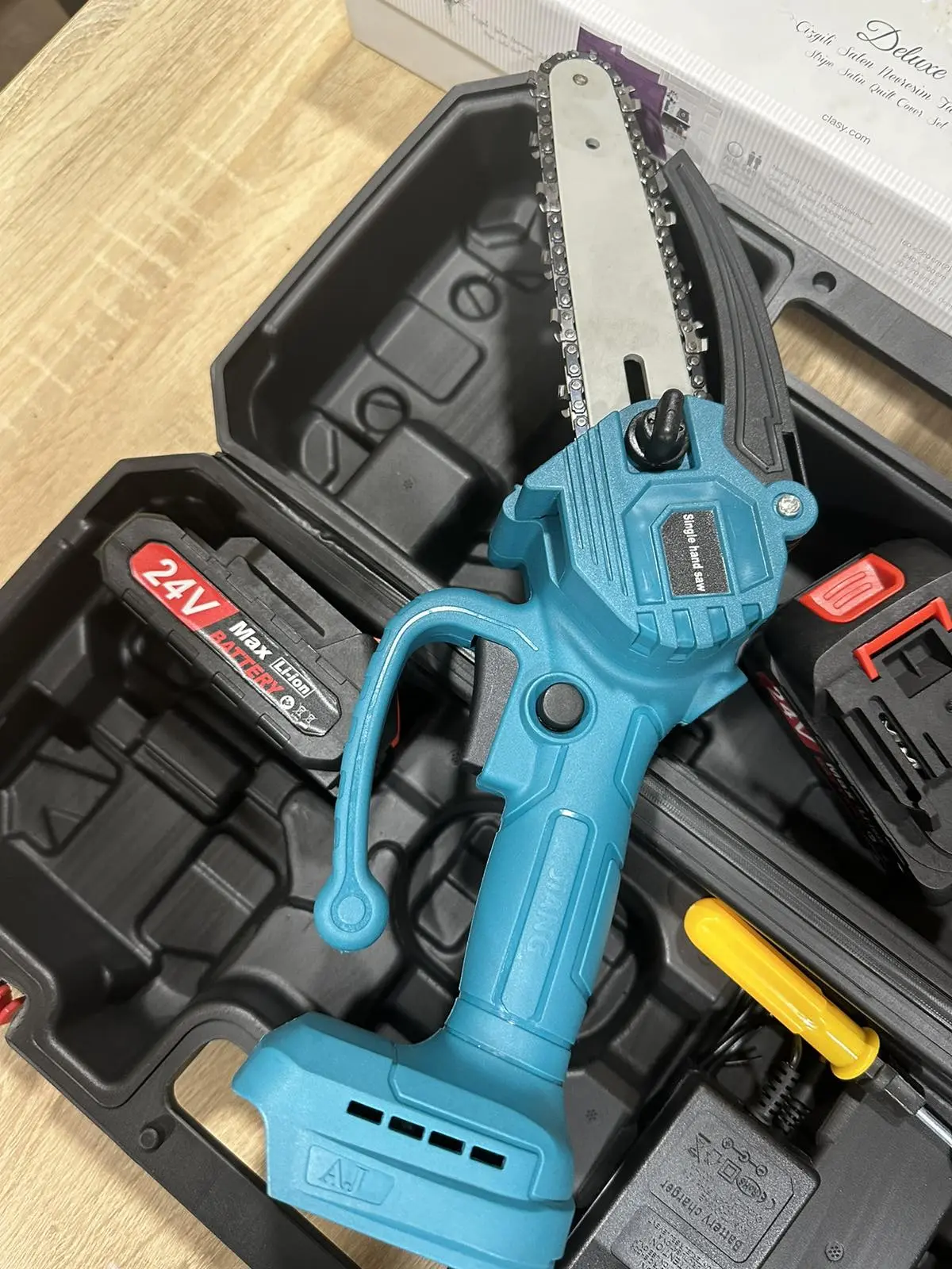 Міні пила (24В, 5,0 Ач) Віткоріз компактна і легко ланцюгова пила акумуляторна - Зображення 4