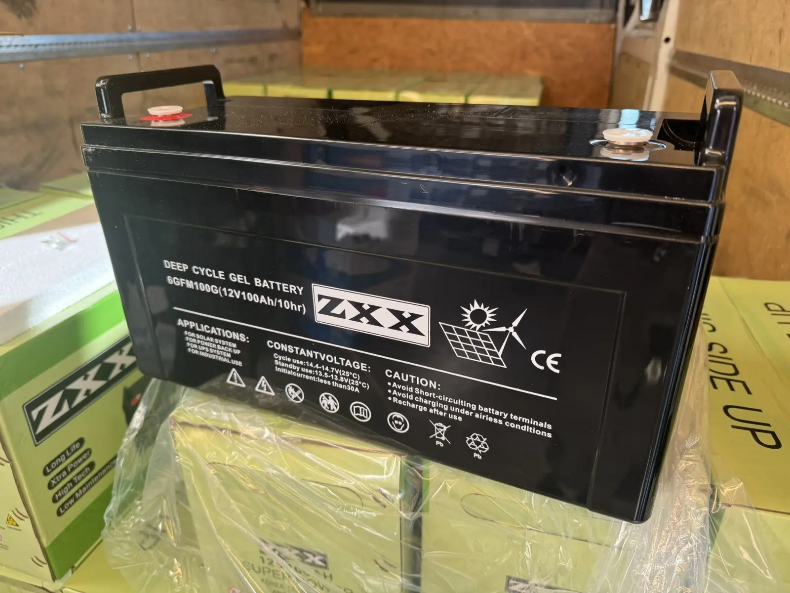 Гелевий акумулятор ZXX 12V 100Ah - Зображення 2