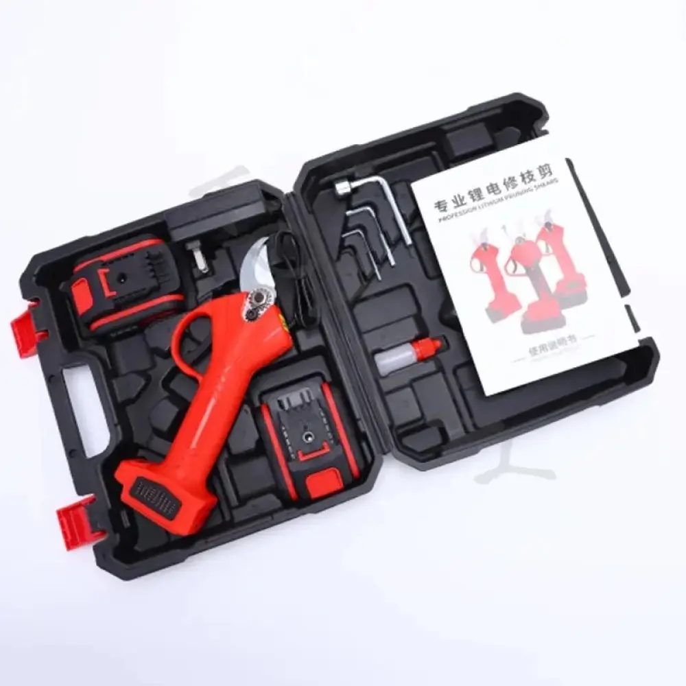 Cекатор у валізі з 2 акумуляторами Secateur 48 В Електричні ножиці - Зображення 2