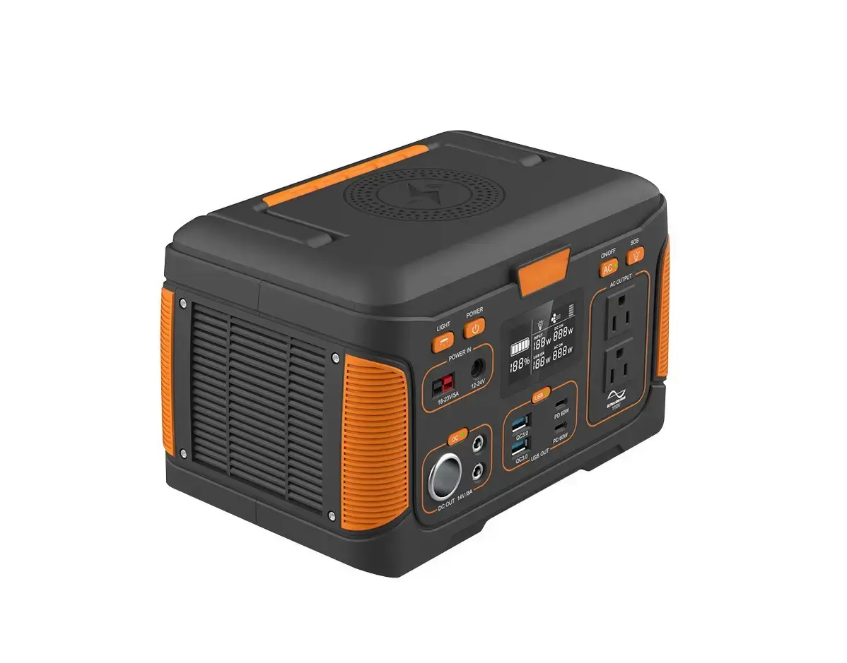Зовнішнє джерело живлення WX1436 300W (83200 мАг), електростанція з виходами USB, Type-C,DC, ліхтар - Зображення 2