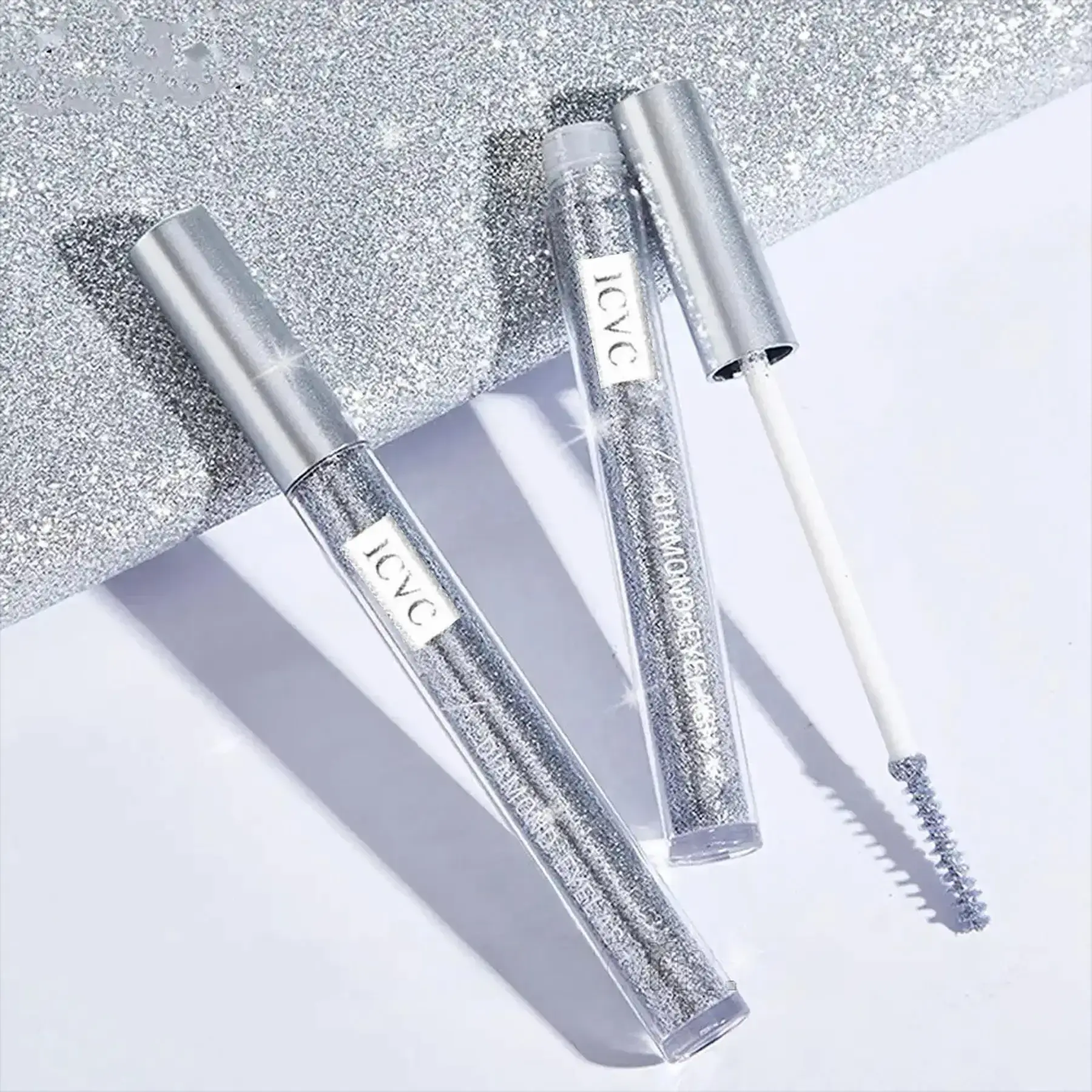 Водостійка туш для вій з блискітками ICVC Diamond Eyelash / Прозора туш - Зображення 3