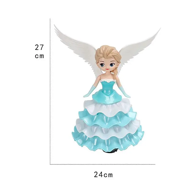 Танцююча лялька-нічник принцеса, що обертається Dancing Angel Ice Princess - Зображення 3