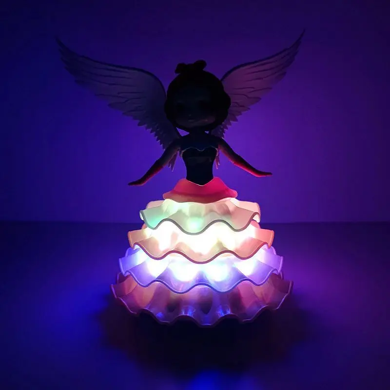 Танцююча лялька-нічник принцеса, що обертається Dancing Angel Ice Princess - Зображення 6