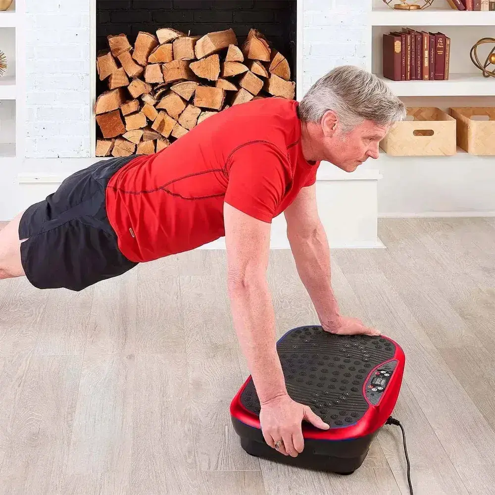 Віброплатформа для тренувань + пульт, до 120кг, від мережі / Вібраційна платформа для схуднення - Зображення 3