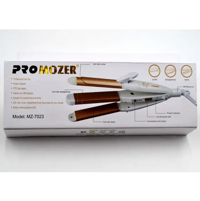 Випрямляч PROMOZER MZ-7023 багатонасадковий - Зображення 4