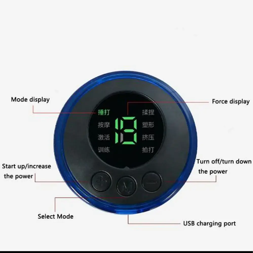 Імпульсний масажер міостимулятор EMS масажер міостимулятор метелик - Зображення 4