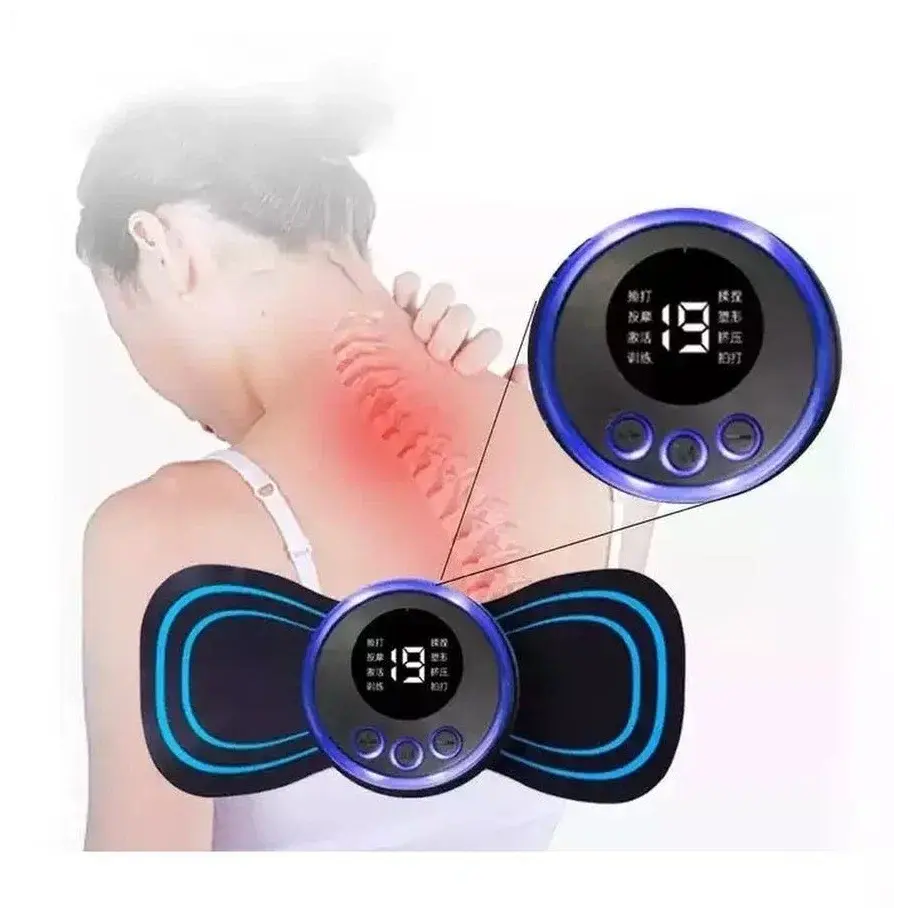 Імпульсний масажер міостимулятор EMS масажер міостимулятор метелик - Зображення 6