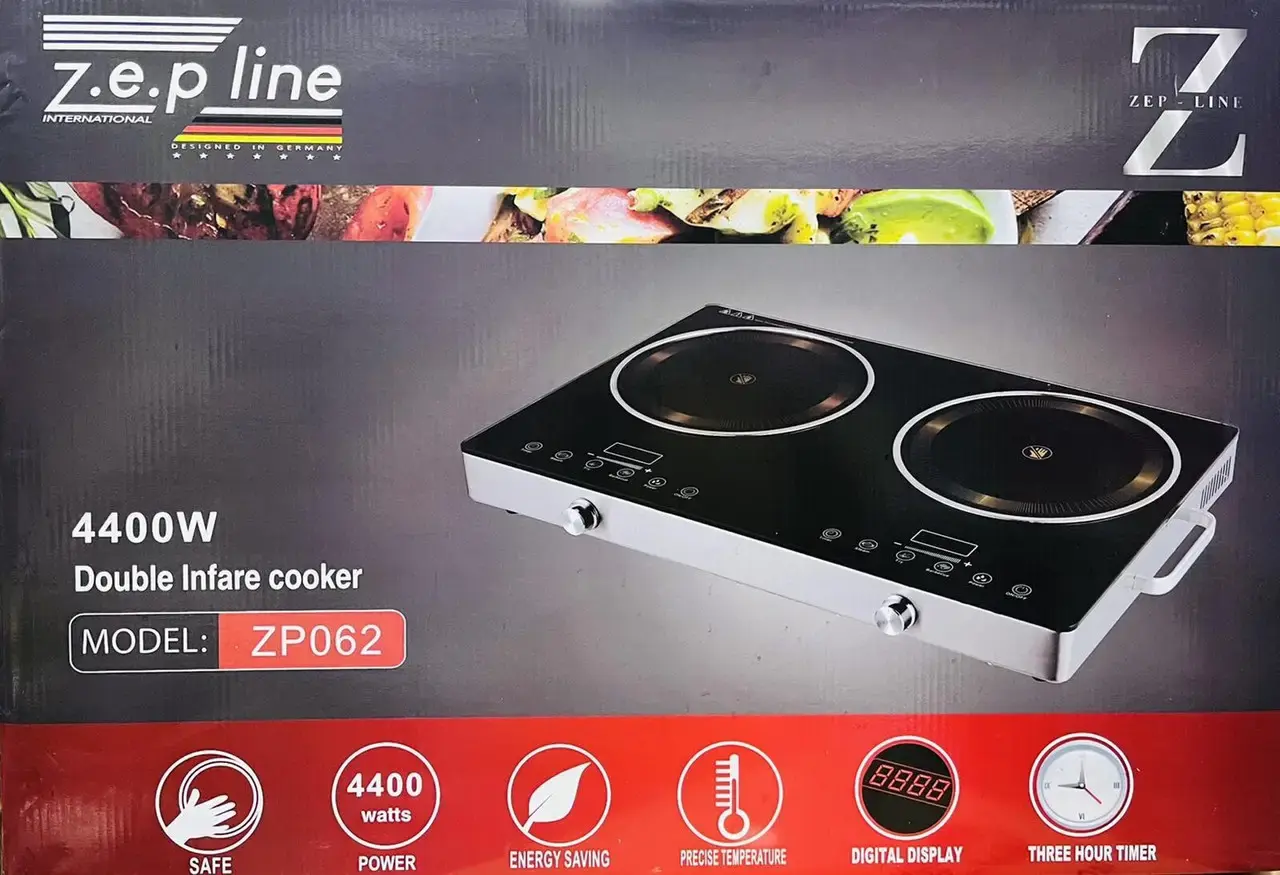 Інфрачервона двоконфоркова електроплита Zepline ZP-062 - Зображення 2