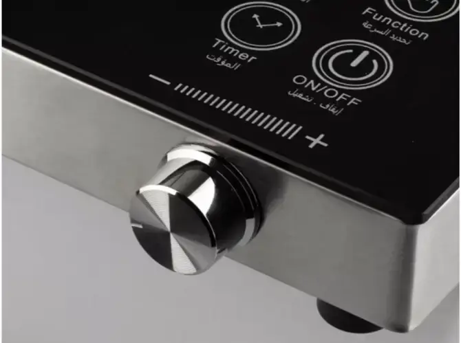 Інфрачервона одноконфоркова електроплита RAF.8003, Електрична настільна плита зі склокераміки для дому, Потужна сенсорна побутова плитка - Зображення 4