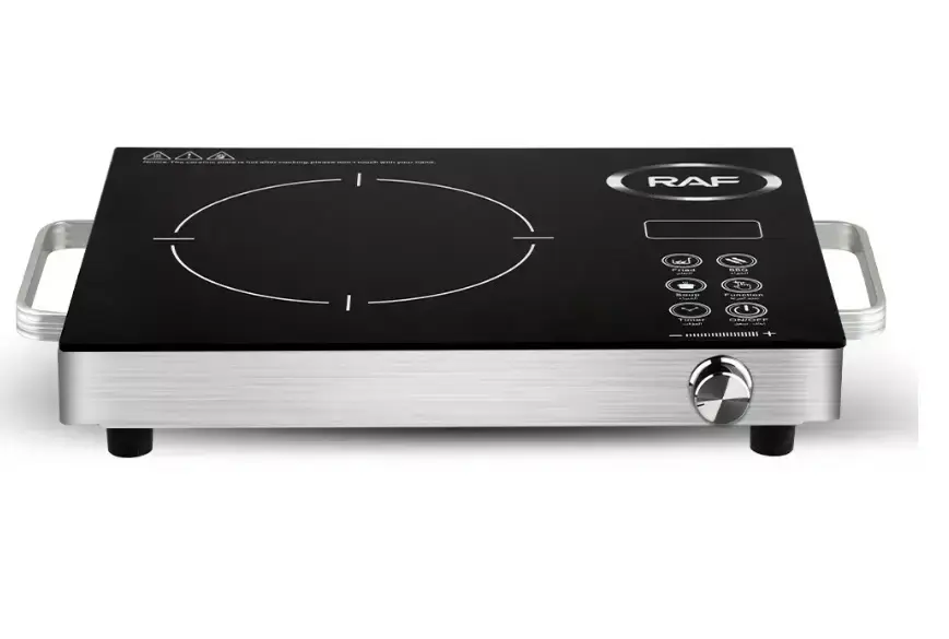 Інфрачервона одноконфоркова електроплита RAF.8003, Електрична настільна плита зі склокераміки для дому, Потужна сенсорна побутова плитка - Зображення 2