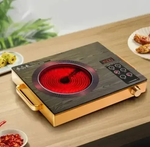 Інфрачервона плита RAF 8004 настільна кухонна електрична одноконфоркова з таймером 2200 Вт коричневий - Зображення 6