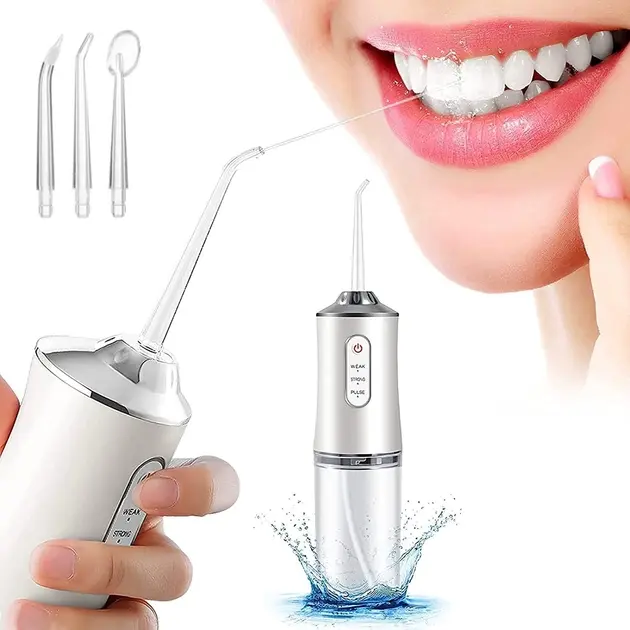 Іригатор портативний Oral Irrigator 3 режими роботи, 2 насадки - Зображення 2