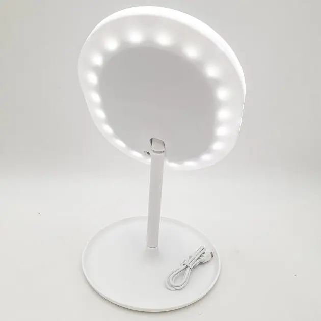 Дзеркало з Led підсвічуванням овальне косметичне для макіяжу. - Зображення 4